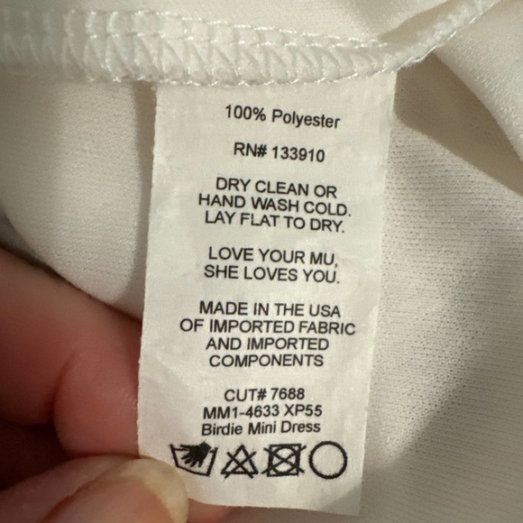 Show Me Your MUMU Peach & Green Pattern Boho Hi Lo Tunic Dress Large Pre-owned - Picture 5 of 5